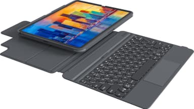 Zagg Pro Keys tastaturdeksel med trackpad til iPad Pro 12.9" (charcoal)
