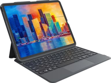 Zagg Pro Keys tastaturdeksel med trackpad til iPad Pro 12.9" (charcoal)