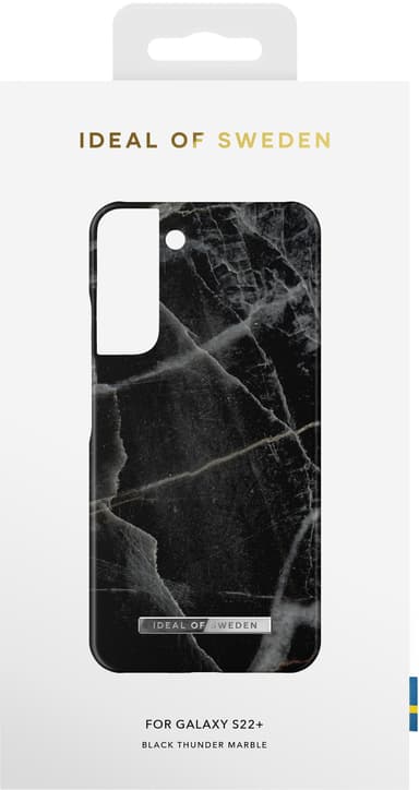 iDeal of Sweden Samsung Galaxy S22 Plus deksel (Black Thunder Marble)