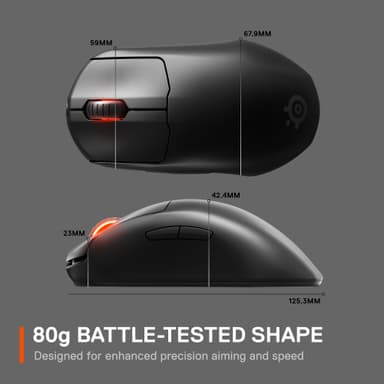 SteelSeries Prime trådløs gamingmus