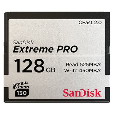 SanDisk Extreme Pro CFast 2.0 128 GB minnekort SanDisk Extreme Pro CFast 2.0 128 GB minnekort