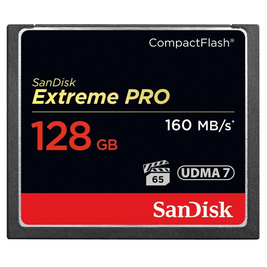 SanDisk CF Extreme Pro 128 GB minnekort