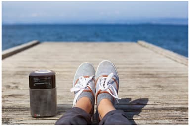 Pinell North bærbar digital radio (ice white)