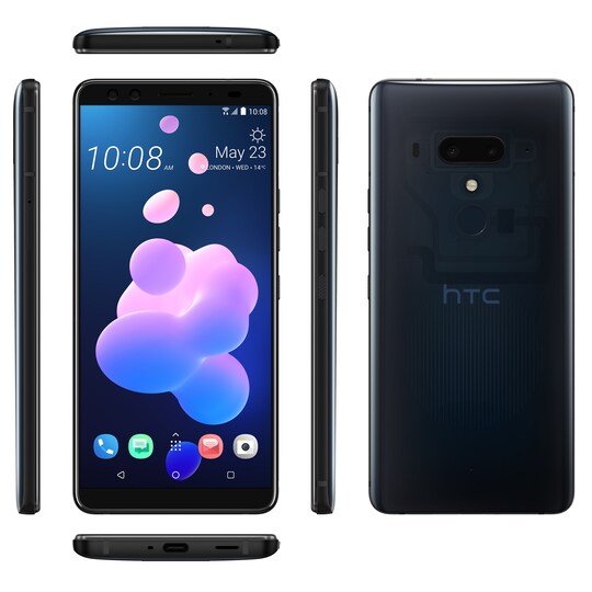 HTC U12+ smarttelefon (gjennomskinnelig blå)