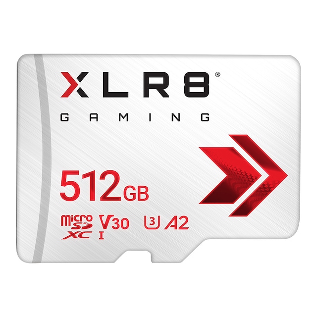PNY XLR8 Gaming Class 10 U3 V30 microSDXC Flash Memory Card - 512GB