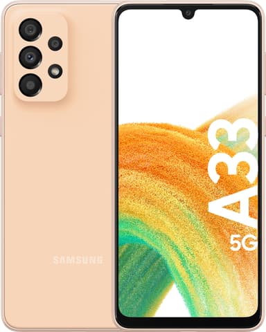 Samsung Galaxy A33 5G smarttelefon 6/128GB (Peach)