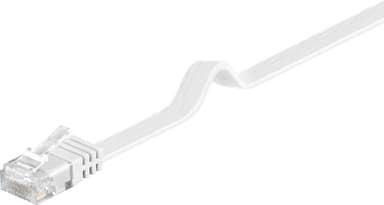 Goobay CAT 5e flat-patch kabel U/UTP, hvit