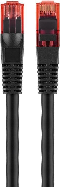 Goobay CAT 6 Outdoor-patch-kabel, U/UTP, svart