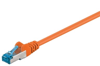 CAT 6A patchkabel, S/FTP (PiMF), oransje
