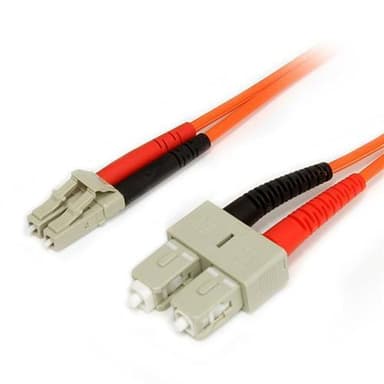 StarTech.com 1 m 62,5/125 multiläges Duplex-fiberpatchkabel LC - SC, 1 m, OM1, LC, SC