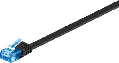 CAT 6A flat-patch kabel U/UTP, svart