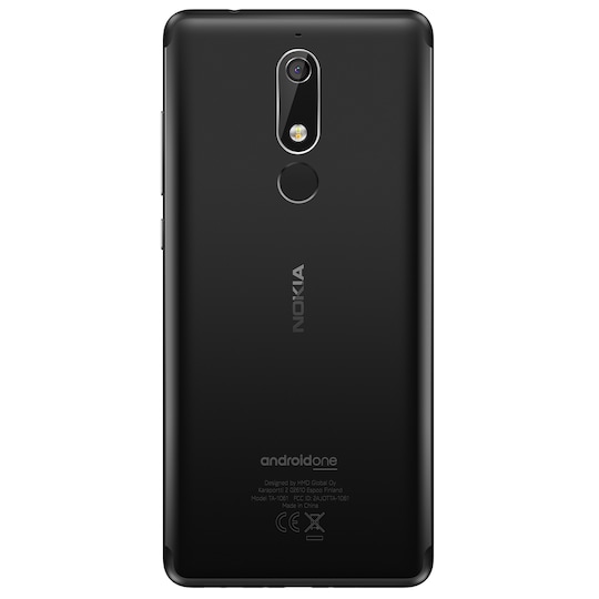 Nokia 5.1 smarttelefon (sort)