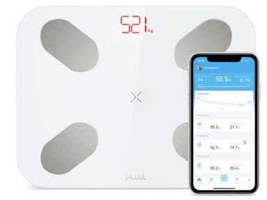 PICOOC Digital Smart skala S1 Pro V2 Maksimal vekt (kapasitet) 150 kg, Body Mass Index (BMI) måling, hvit, minnefunksjon