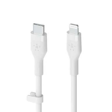 BOOST CHARGE USB-C til LTG Silicon 1m, Hvit