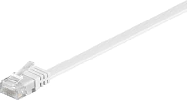 Goobay CAT 6 Flat-patch-kabel, U/UTP, hvit
