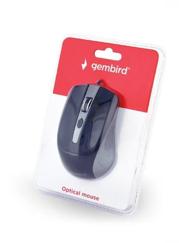 Gembird MUS-4B-01-GB optisk mus, mellomrom/svart, USB
