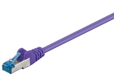 Goobay CAT 6A patchkabel, S/FTP (PiMF), fiolett