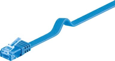 Goobay CAT 6A flat-patch kabel U/UTP, blå
