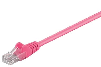 Goobay CAT 5e patchkabel, U/UTP, magenta