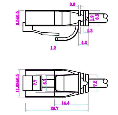 Goobay CAT 6 slim patch-kabel U/UTP, svart
