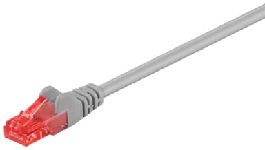 Goobay CAT 6, U/UTP patchkabel, LSZH, CU, grå