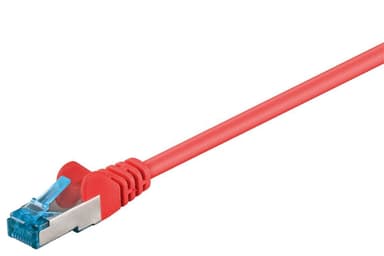 CAT 6A patchkabel, S/FTP (PiMF), rød