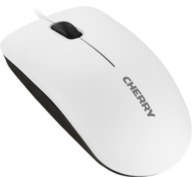 Cherry MC 1000 optisk mus, 1200 DPI, 3 knapper + rulle, USB, 1,8 m, grå