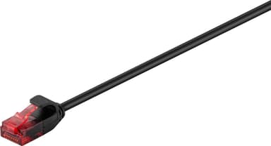 Goobay CAT 6 slim patch-kabel U/UTP, svart