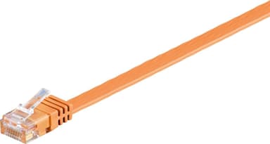 Goobay CAT 6 Flat-patch-kabel, U/UTP, oransje