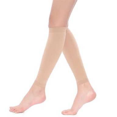 Strømper med kompressjon størrelse L - Beige
