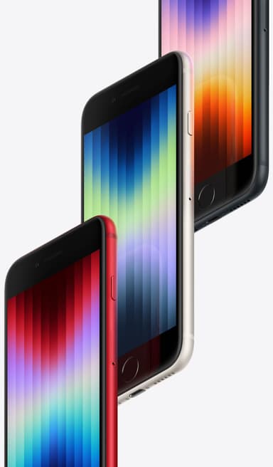 iPhone SE Gen. 3 smarttelefon 128GB (midnatt)