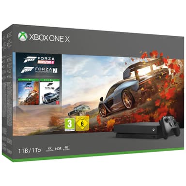 Xbox One X 1 TB: FH4 og FM7 spillpakke
