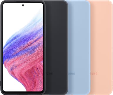 Samsung Galaxy A53 silikondeksel (sort)