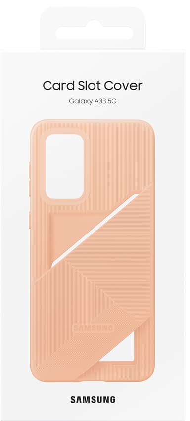 Samsung Galaxy A33 deksel med kortspor (fersken)