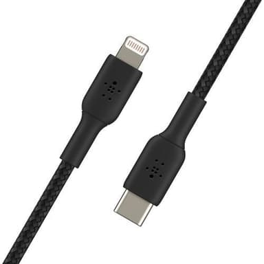 Belkin USB-C to Lightning Braided, Black (1m)
