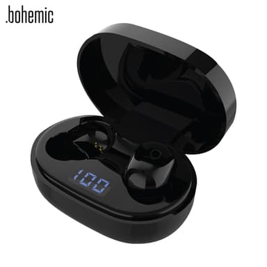 Bohemic BOH7238: Trådløse ørepropper med ladeveske