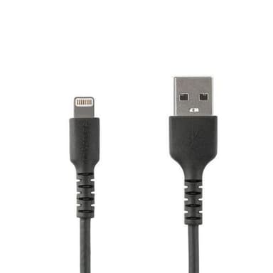 StarTech.com RUSBLTMM2MB, 2 m, Lightning, USB A, Hankjønn, Hankjønn, Sort