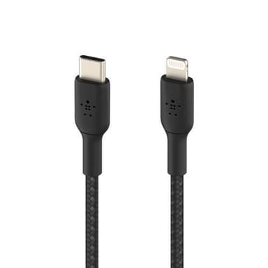 Belkin USB-C to Lightning Braided, Black (1m)