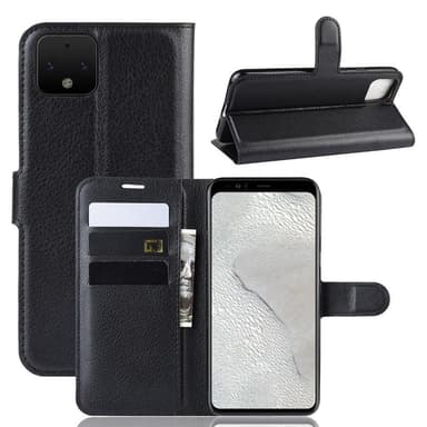 INF Google Pixel 3 Lite X mobiltelefonveske PU -skinn Svart