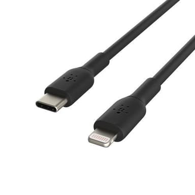 Belkin USB-C til Lightning, svart (1m)