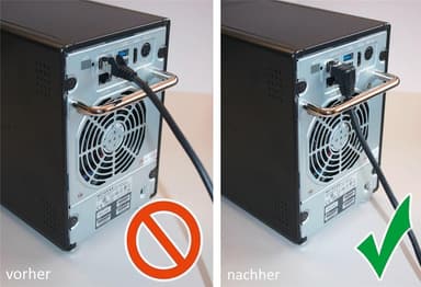 CAT 5e 1x patchkabel, vinklet 90°, F / UTP, hvit