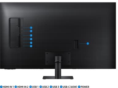 Samsung Smart Monitor M7 43" PC monitor (sort)