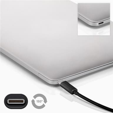 Goobay Synkroniser og lad Super Speed ​​​​USB-C™ til USB A 3.0 forlengelseskabel