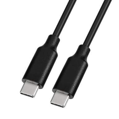 USB-C ladekabel 3A 60W hurtiglading / data Sort 1 m