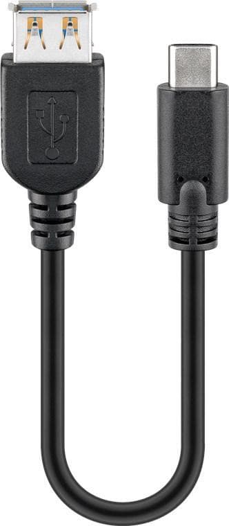 Goobay Synkroniser og lad Super Speed ​​​​USB-C™ til USB A 3.0 forlengelseskabel