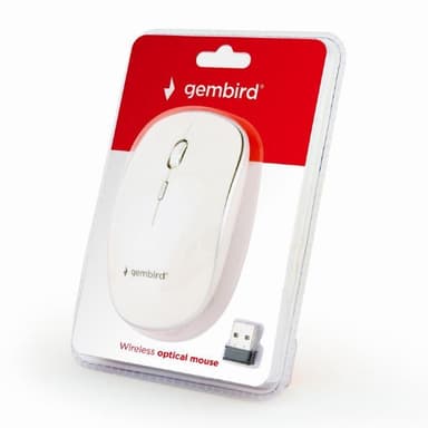Gembird MUSW-4B-01-W Standard, Nei, Hvit, Nei, Trådløs tilkobling