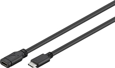 Goobay USB-C™-utvidelse USB 3.1 generasjon 1, svart