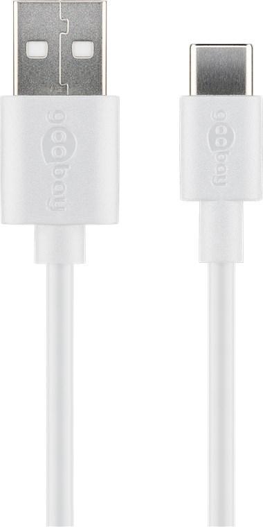 Goobay USB-C™ lade- og synkroniseringskabel (USB-A > USB-C™)