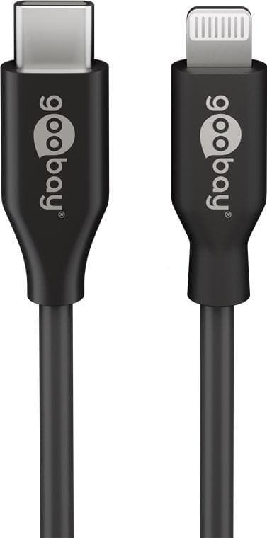 Goobay 39447 Lightning-USB-C â„¢ USB-lade- og synkroniseringskabel Goobay USB C, Apple Lightnin-hann (8-pinners)