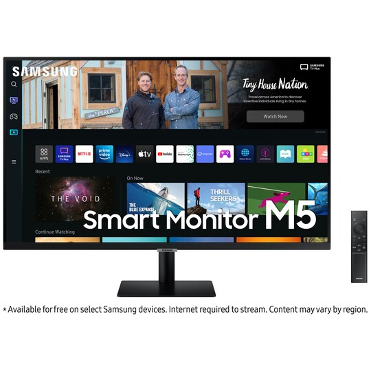Samsung Smart Monitor M5 27" PC monitor (sort)